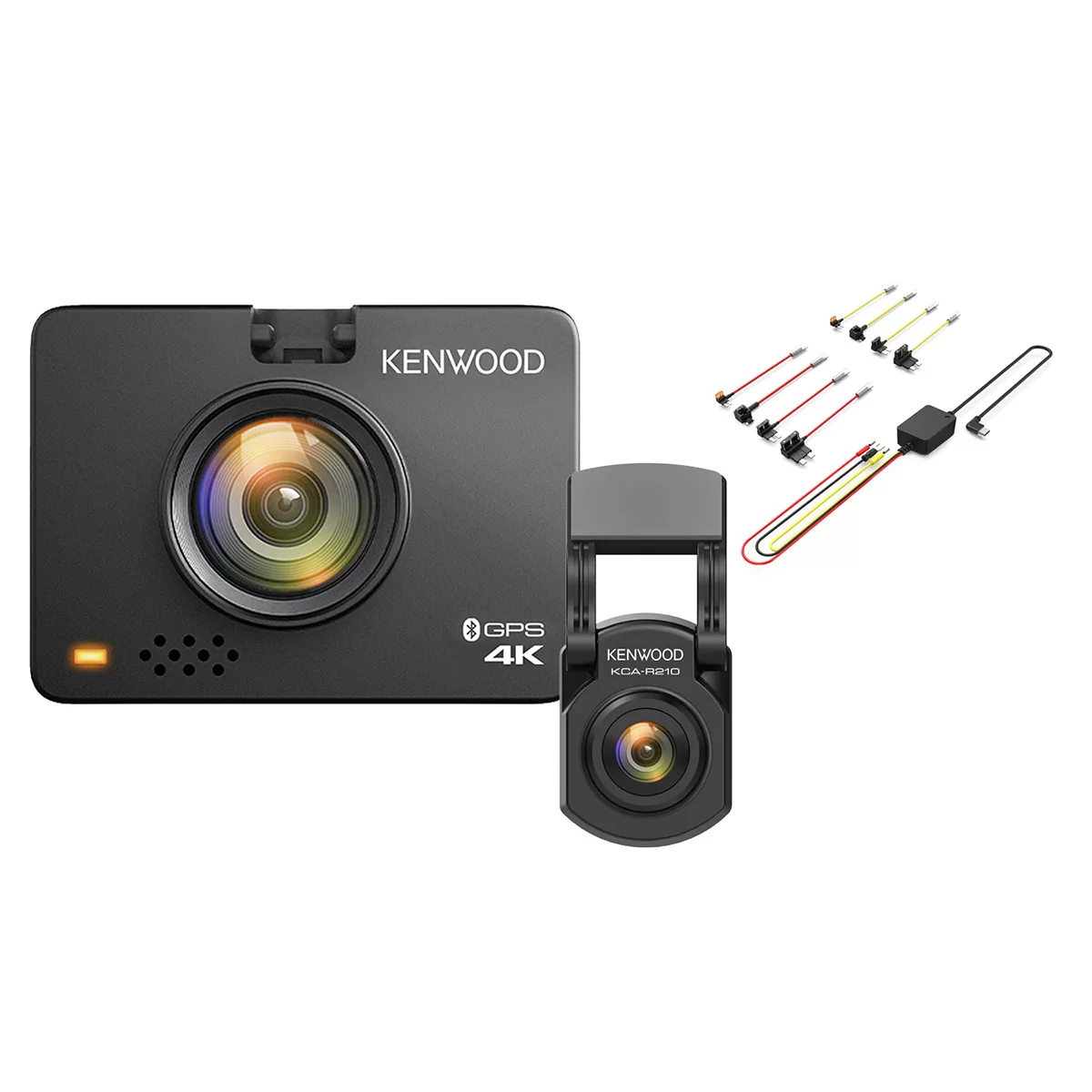 Kenwood DRV-A610W Dash Camera and KCA-R210 Rear Camera Bundle Pack